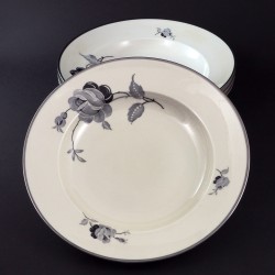 Głębokie talerze Black Rose Kjobenhavns Porcellains Maleri