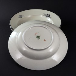 Głębokie talerze Black Rose Kjobenhavns Porcellains Maleri