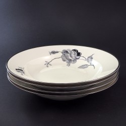 Głębokie talerze Black Rose Kjobenhavns Porcellains Maleri