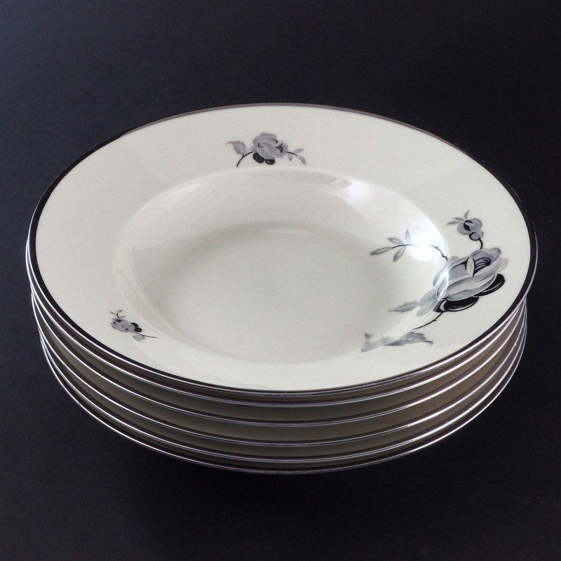 Talerze głębokie małe Black Rose Kjobenhavns Porcellains Maleri