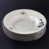 Talerze głębokie małe Black Rose Kjobenhavns Porcellains Maleri