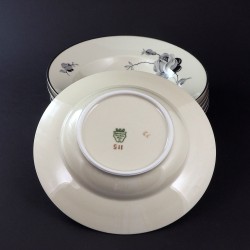 Talerze głębokie małe Black Rose Kjobenhavns Porcellains Maleri
