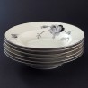Talerze głębokie małe Black Rose Kjobenhavns Porcellains Maleri