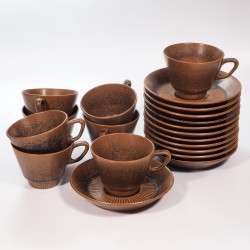 Ceramiczny serwis Noddebo Brown Knabstrup Johannes Hansen