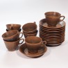 Ceramiczny serwis Noddebo Brown Knabstrup Johannes Hansen
