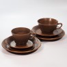 Ceramiczny serwis Noddebo Brown Knabstrup Johannes Hansen