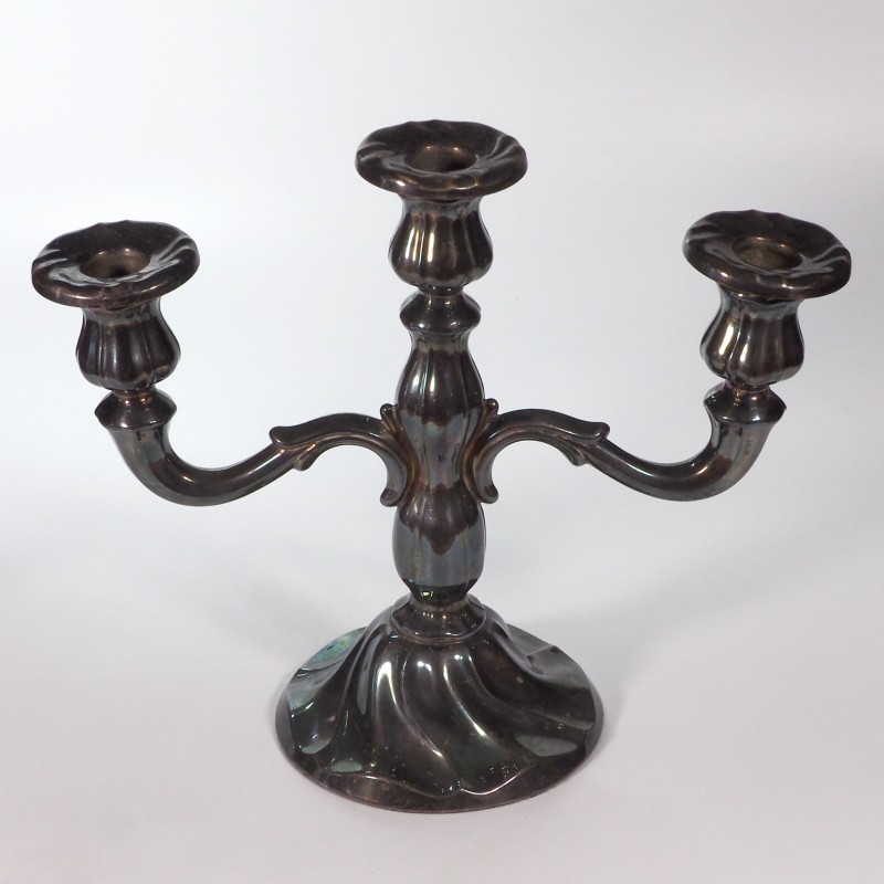 Posrebrzany świecznik kandelabr JUWEL