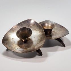 Posrebrzane świeczniki