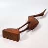 Figurka żurawia teak