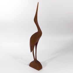 Figurka żurawia teak