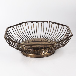 Posrebrzany koszyk na owoce