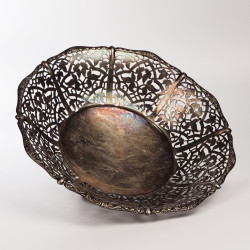 Posrebrzana przedwojenna patera