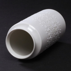 Biały wazon biskwitowy nieszkliwiony KPM