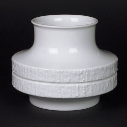 Biały porcelanowy wazon Thomas Rosenthal Arcta White Richard Scharrer