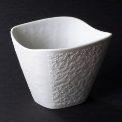 Biały porcelanowy wazon szkliwiony Hutschenreuthe Hans Achtziger