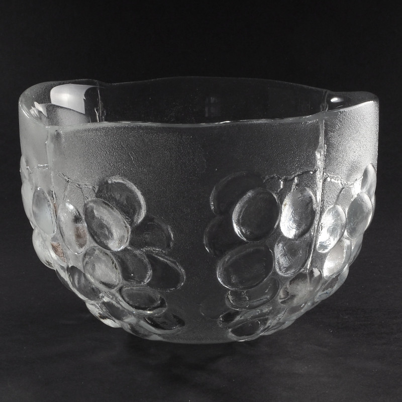 Duża kryształowa misa Grape Kosta Boda design Ann Wärff,