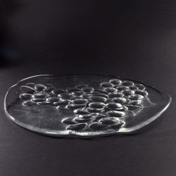 Duża kryształowa tortownica patera GRAPE Kosta Boda Ann Warff