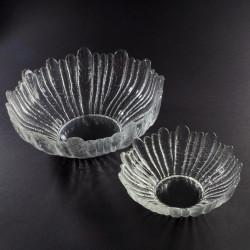 Kryształowe misy Barock Christer Sjogren Lindshammar Glasbruk