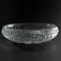 Duża kryształowa patera Lunaria Tapio Wirkkala Iittala