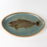 Patera ceramiczna Gyotaku Gregory Aragon Jersey Pottery