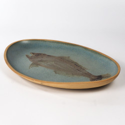 Patera ceramiczna Gyotaku Gregory Aragon Jersey Pottery