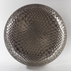 Duży szklany okrągły plafon lampa sufitowa Wila