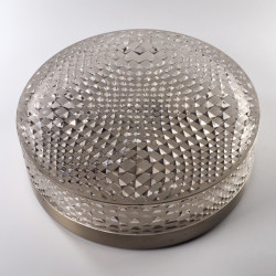 Duży szklany okrągły plafon lampa sufitowa Wila