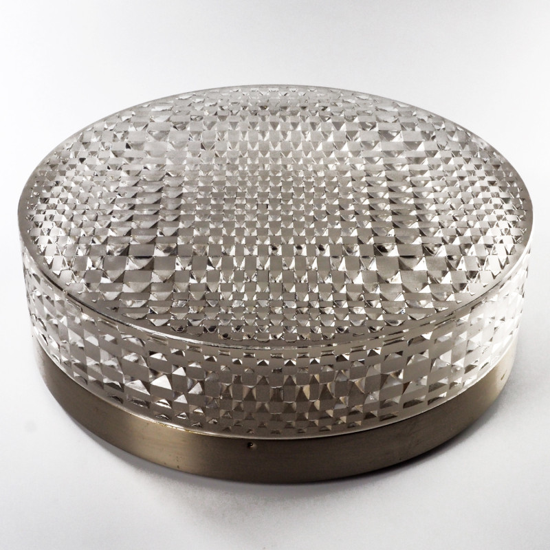 Duży szklany okrągły plafon lampa sufitowa Wila