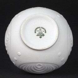 Mały biały biskwitowy wazon Op Art Seltmann Weiden