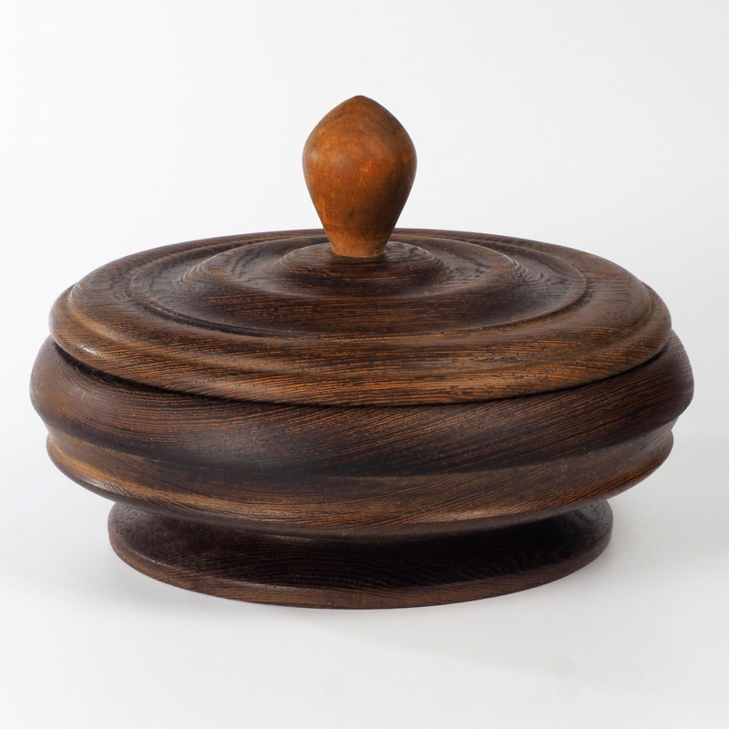 Pudełko z drewna egzotycznego makassar