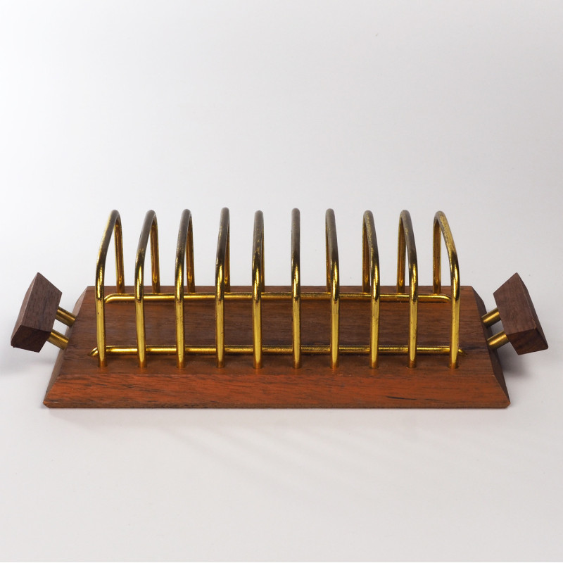 Teakowy stojak na tosty