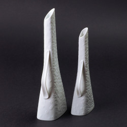 Porcelanowe białe wazony Hans Achtziger Hutschenreuther
