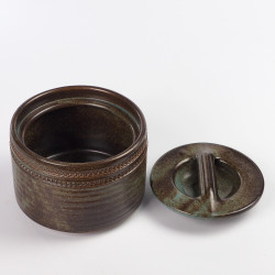 Ceramiczne naczynie pudełko z pokrywką cukiernica Taize