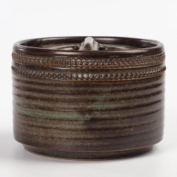 Ceramiczne naczynie pudełko z pokrywką cukiernica Taize