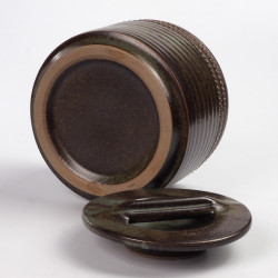 Ceramiczne naczynie pudełko z pokrywką cukiernica Taize