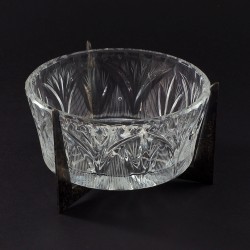 Kryształowa cukiernica Hefra plater