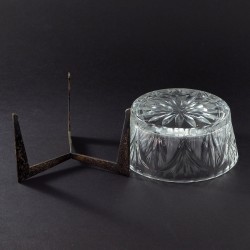 Kryształowa cukiernica Hefra plater