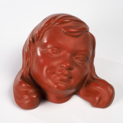 Ceramiczna maska głowa dziecka nr 2478 Gmundner Keramik