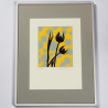 Grafika kolorowa litografia tulipany Arnold Hagstrom