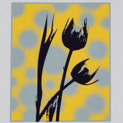 Grafika kolorowa litografia tulipany Arnold Hagstrom