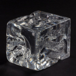 Przyisk do papieru świecznik Kurt Wokan Ingrid Glass