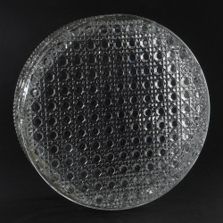 Duża kryształowa misa Ice-Bark Walther Glas