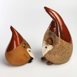 Ceramiczne figurki krasnale Janne Fagerfaldt