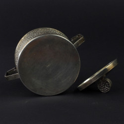 Modernistyczna posrebrzana cukiernica Hefra