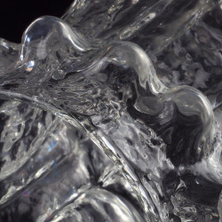 Szklany wazon Rune Strand Sea Kosta Glasbruk