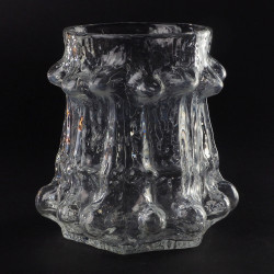 Szklany wazon Rune Strand Sea Kosta Glasbruk