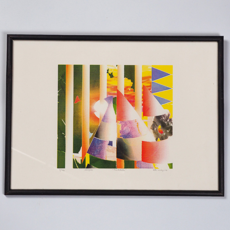 Serigrafia Rund skalle Olle Lindqvist