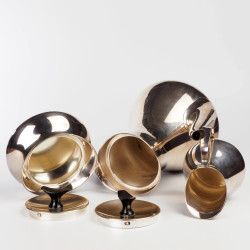 Kawowy garnitur Carl Cohr Denmark Hans Bunde