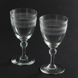 Kieliszki kryształowe, pantograf