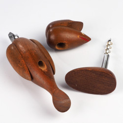 Korkociąg otwieracz do butelek teak Hans Bolling